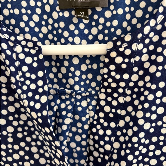 Short Sleeve The Limited Blue and White Blouse Size Extra Small - Picture 3 of 9